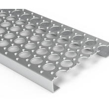 Perforated Safety Grating Plank O Grip Steel Bar Grating for Stair Tread